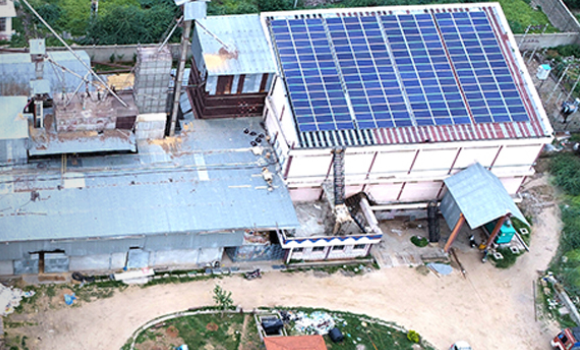 solar solution for rice mill