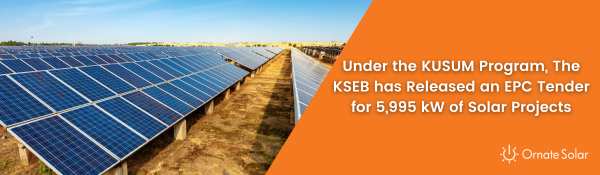 KSEB has Released Solar Tender