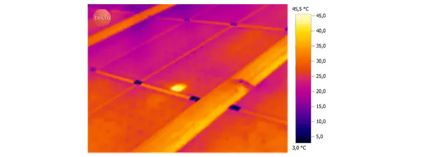 Hotspots through thermographic images