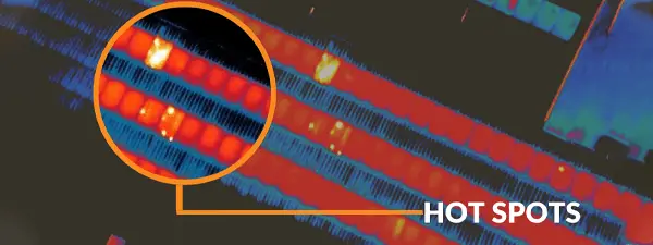 Hotspots on Solar Panels