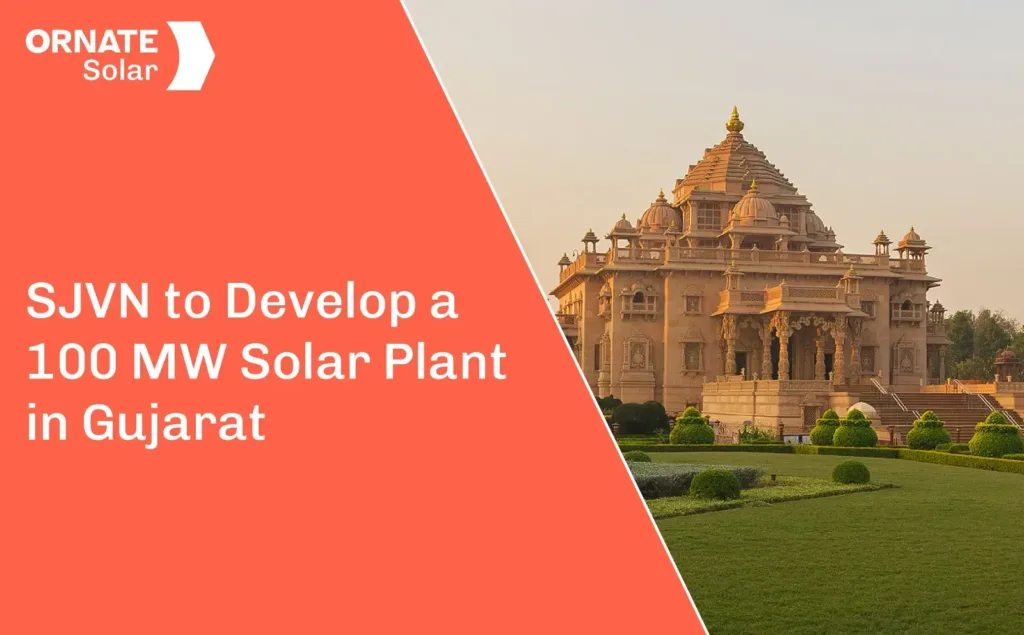 SJVN Bags a 100 MW Solar Power Project in Gujarat