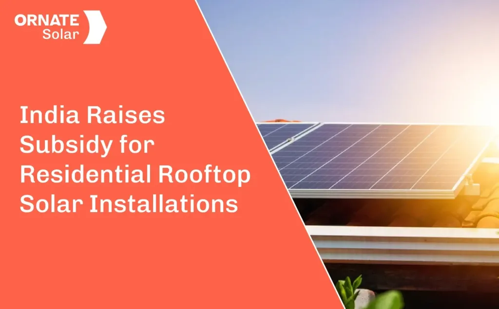 India Raises Subsidy for Residential Rooftop Solar Installations