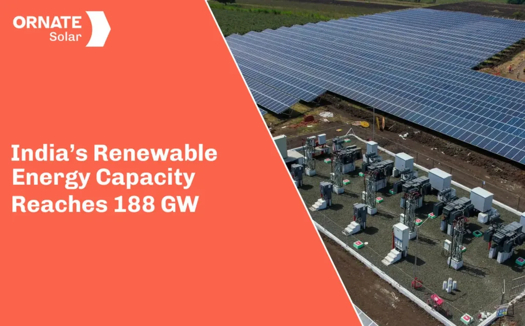 India’s Renewable Energy Capacity Reaches 188 GW