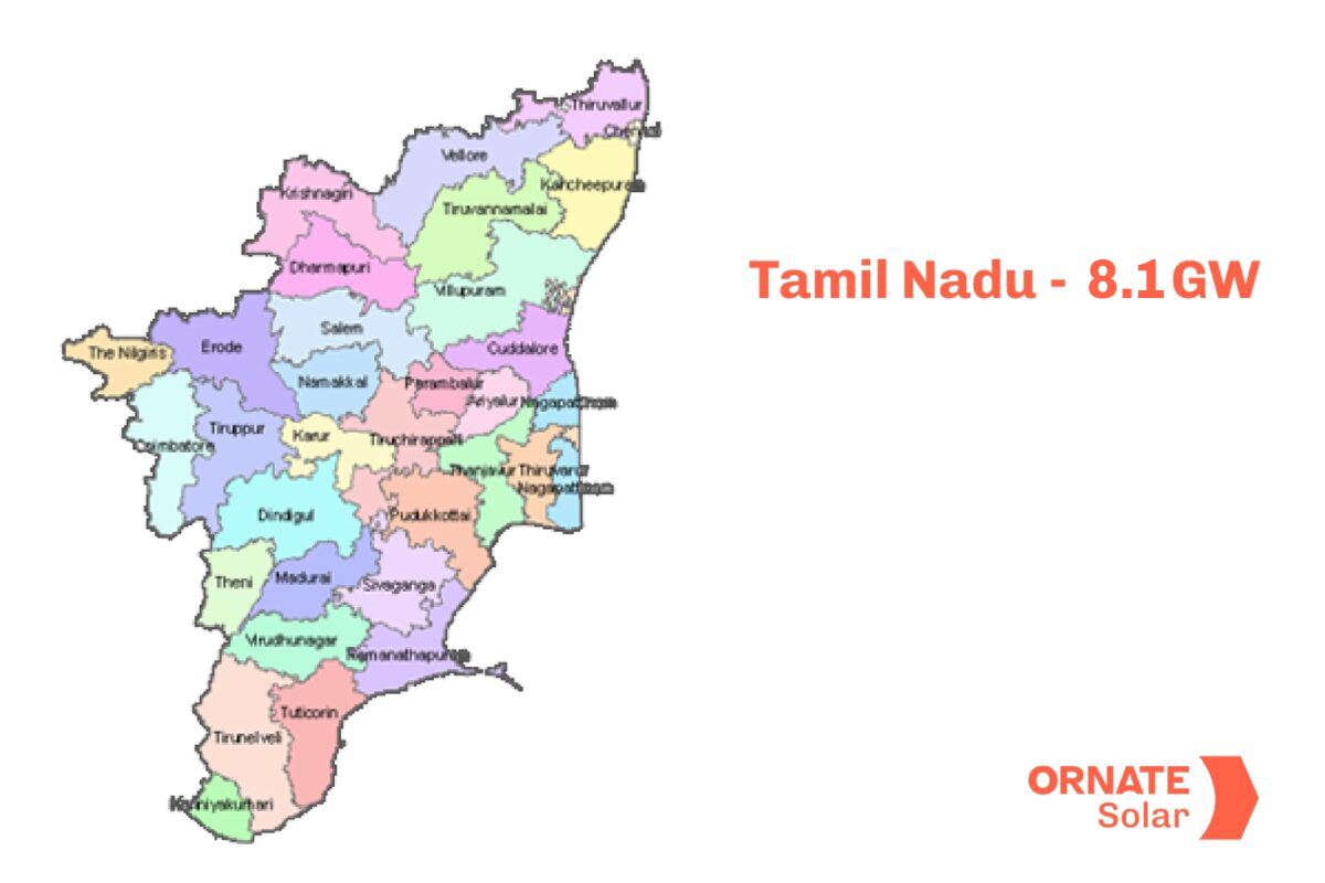 Tamil Nadu's Solar Capacity- 4.8 GW