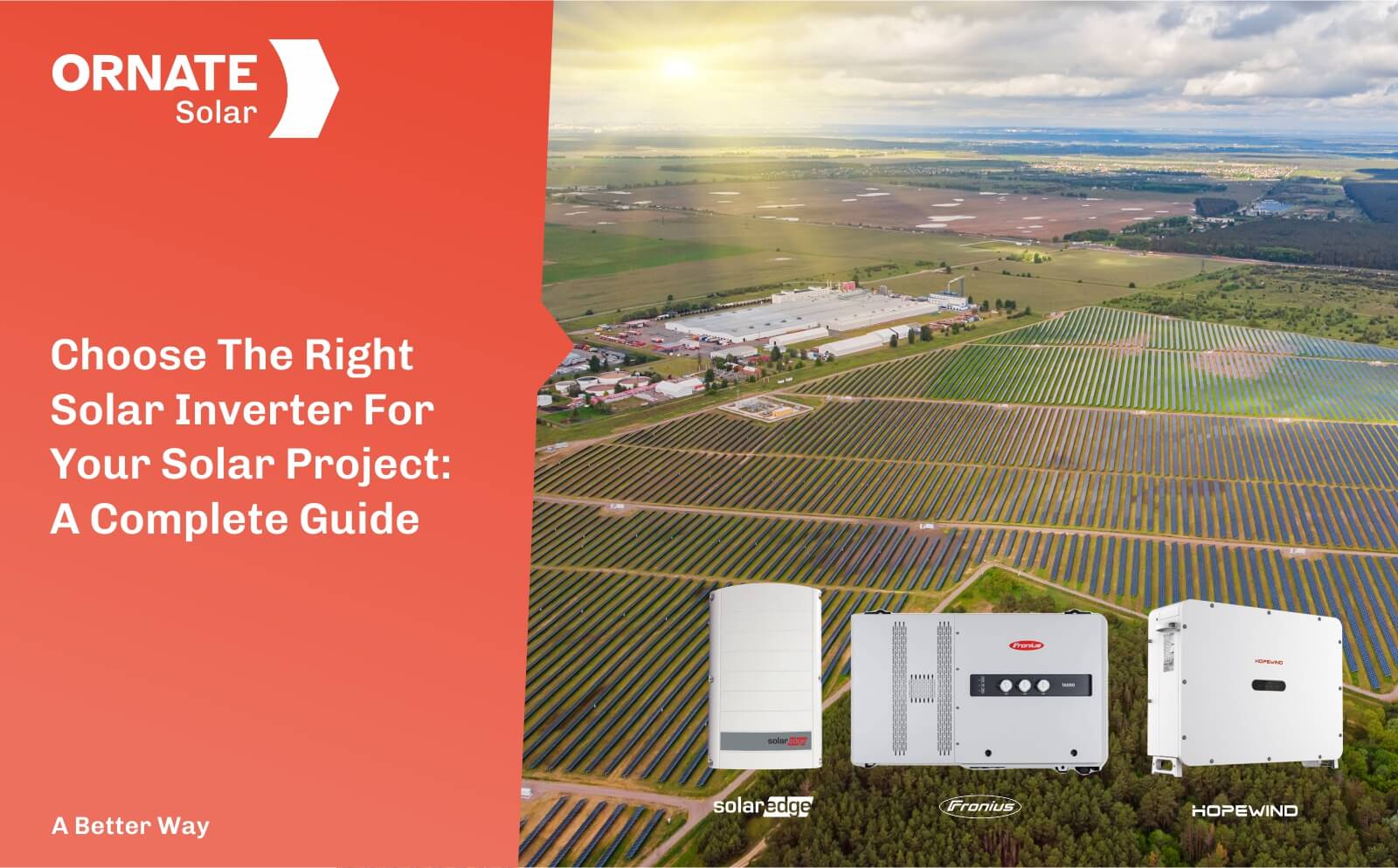 Choosing efficient solar inverters for your solar project