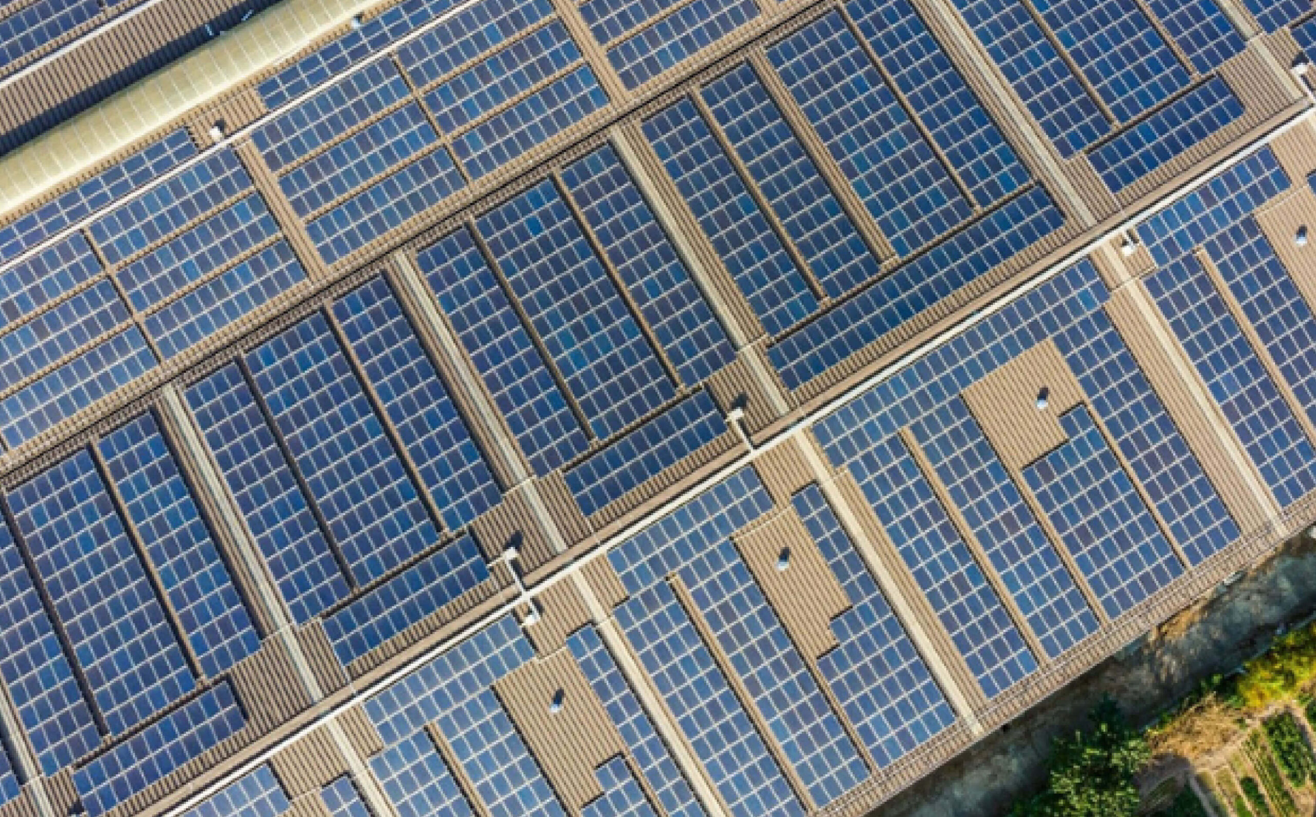 Rooftop solar panels on West Bengal government building