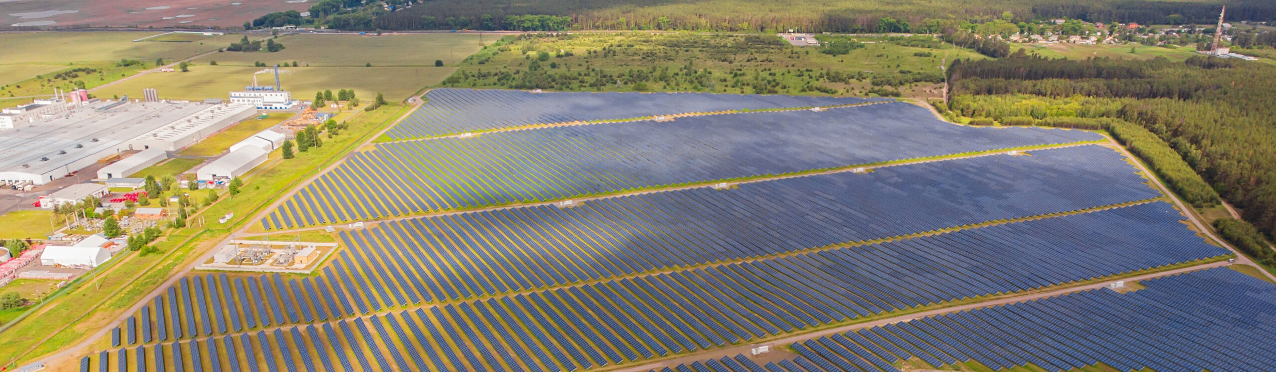 1. "Open access solar panels installed at industrial facility in India