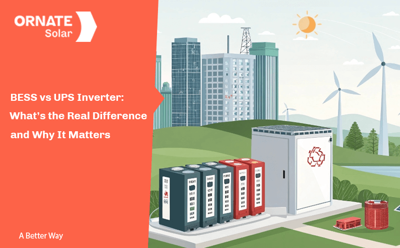 BESS vs UPS Inverter: What’s the Real Difference and Why It Matters