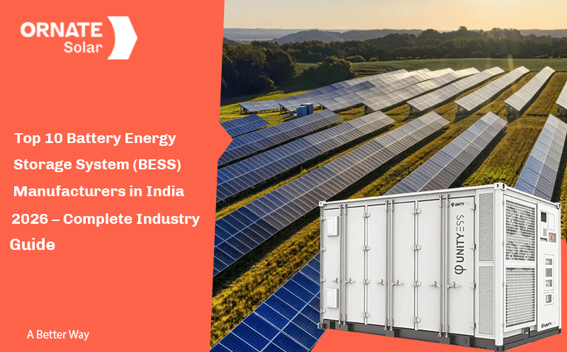 Top 10 Battery Energy Storage System (BESS) Manufacturers in India 2026 – Complete Industry Guide
