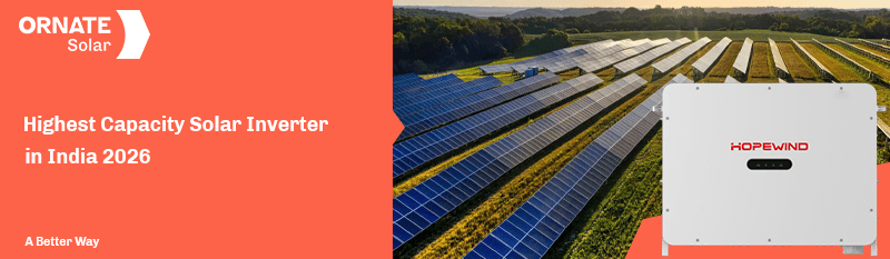 Highest Capacity String Inverter in Indi