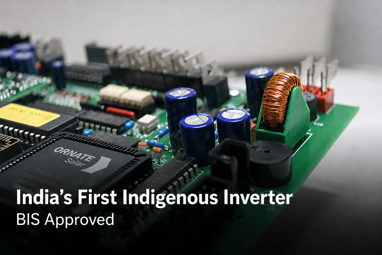 india's first self made Solar inverter